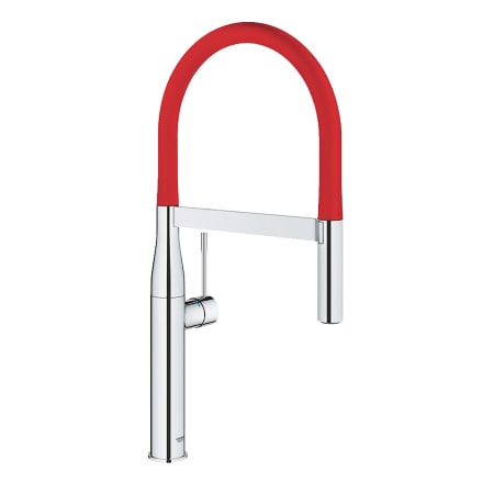 A large image of the Grohe 30 295 COLOR Chrome/Red