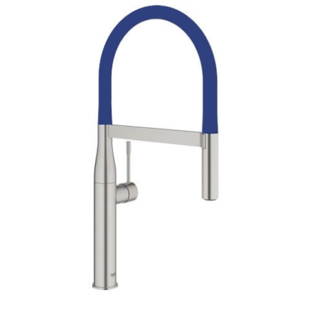 A large image of the Grohe 30 295 COLOR SuperSteel/Blue