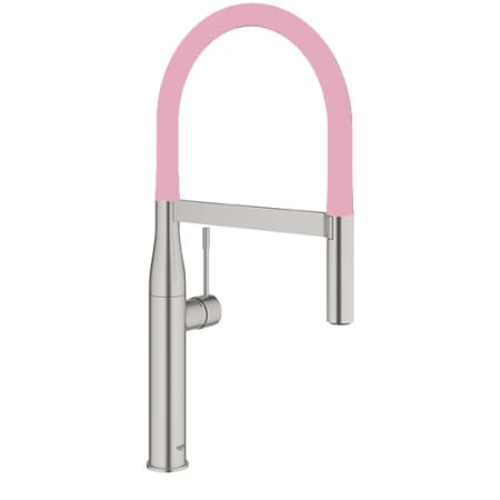 A large image of the Grohe 30 295 COLOR SuperSteel/Pink