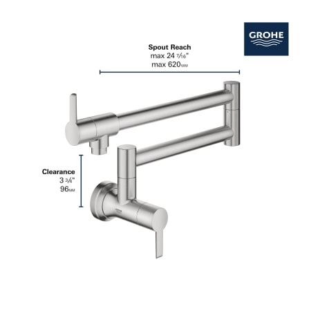 A large image of the Grohe 31 075 2 Alternate Image