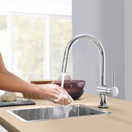 Grohe 31378DC3 SuperSteel Minta 1.75 GPM Single Hole Pull Down Kitchen ...