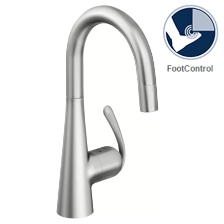 Grohe 32283sd0fc Stainless Steel Ladylux3 Pro Pull Down High Arc