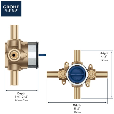 A large image of the Grohe 35 113 Alternate View