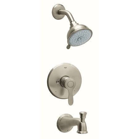 A large image of the Grohe 35 040 Brushed Nickel