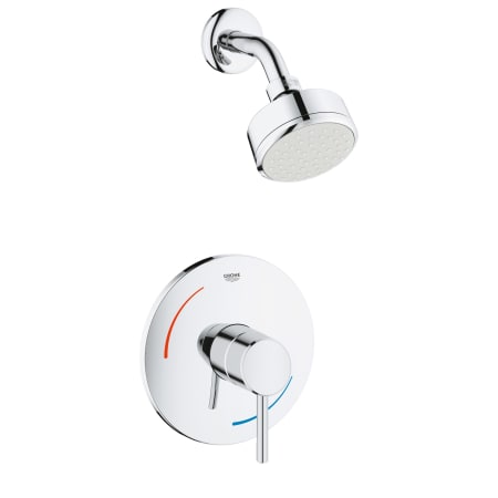 A large image of the Grohe 35 075 A Starlight Chrome