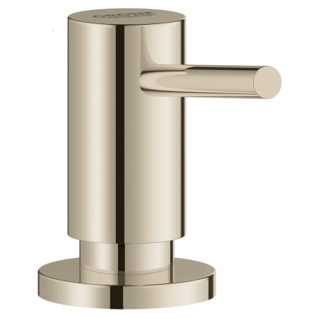 Grohe 40535BE0 Polished Nickel Cosmopolitan Soap Dispenser ... This countertop soap dispenser combines quality craftsmanship with a vintage artisan design to lend character and authenticity to the essentials line of accessories complements any of grohe timeless or cosmopolitan faucet lines.