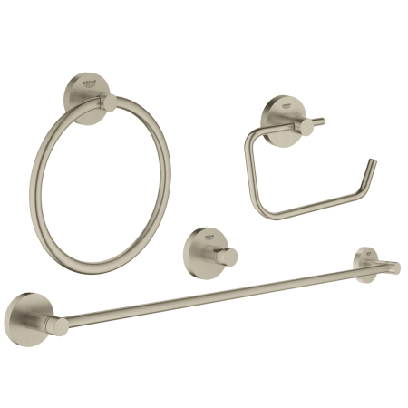 A large image of the Grohe 40 823 Brushed Nickel