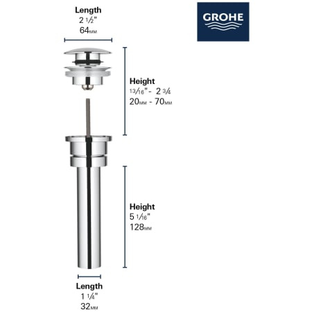 A large image of the Grohe 65 818 Alternate Image