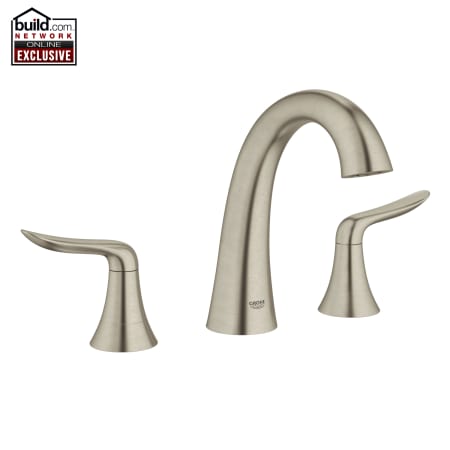 A large image of the Grohe 25 163 Brushed Nickel