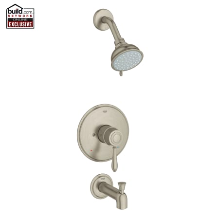 A large image of the Grohe 35 047 Brushed Nickel