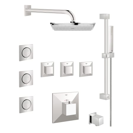 A large image of the Grohe GSS-Allure-CTH-08 Starlight Chrome