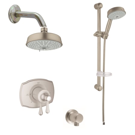 A large image of the Grohe GSS-Authentic-DPB-03 Brushed Nickel