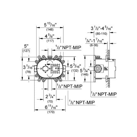 A large image of the Grohe GSS-Authentic-DPB-03 Grohe GSS-Authentic-DPB-03