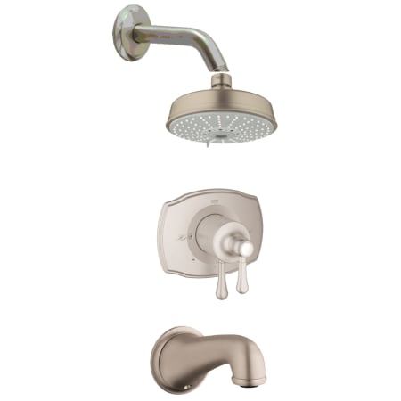 A large image of the Grohe GSS-Authentic-DPB-05 Brushed Nickel