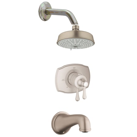 A large image of the Grohe GSS-Authentic-DTH-05 Brushed Nickel