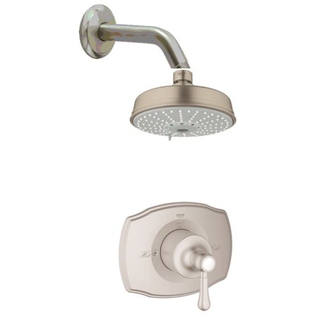 A large image of the Grohe GSS-Authentic-SPB-01 Brushed Nickel