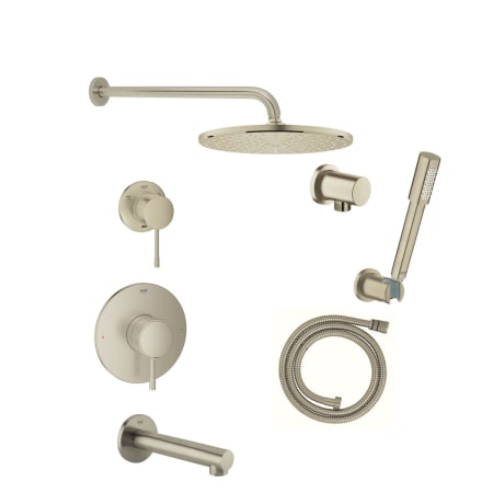 A large image of the Grohe GSS-Essence-PB-6 Brushed Nickel