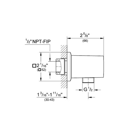 A large image of the Grohe GSS-Eurocube-DPB-03 Grohe GSS-Eurocube-DPB-03