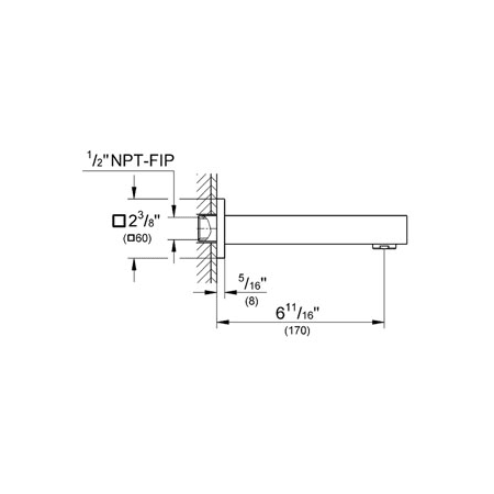 A large image of the Grohe GSS-Eurocube-DPB-05 Grohe GSS-Eurocube-DPB-05