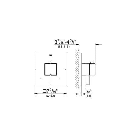 A large image of the Grohe GSS-Eurocube-DPB-05 Grohe GSS-Eurocube-DPB-05