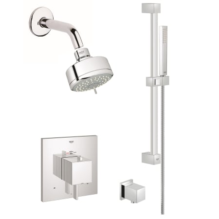 A large image of the Grohe GSS-Eurocube-DTH-03 Starlight Chrome