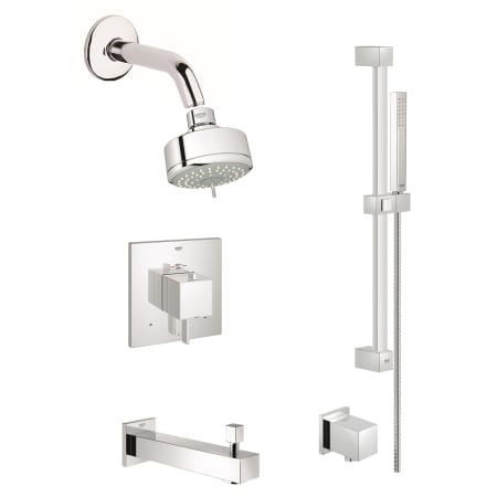 A large image of the Grohe GSS-Eurocube-DTH-06 Starlight Chrome