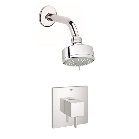 A large image of the Grohe GSS-Eurocube-SPB-01 Starlight Chrome