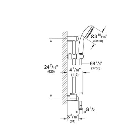 A large image of the Grohe GSS-Europlus-DPB-03 Grohe GSS-Europlus-DPB-03