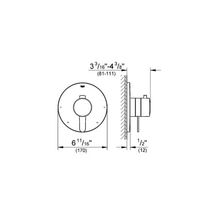 A large image of the Grohe GSS-Europlus-DPB-03 Grohe GSS-Europlus-DPB-03