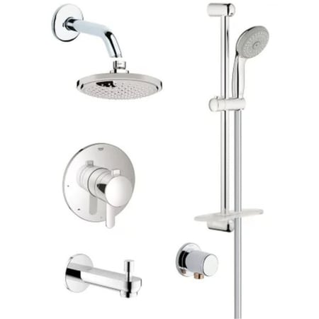 A large image of the Grohe GSS-Europlus-TPB-06 Starlight Chrome