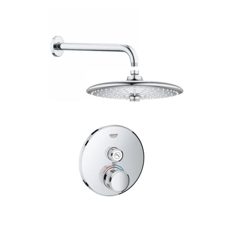 A large image of the Grohe GSS-Grohtherm-CIR-01 Starlight Chrome