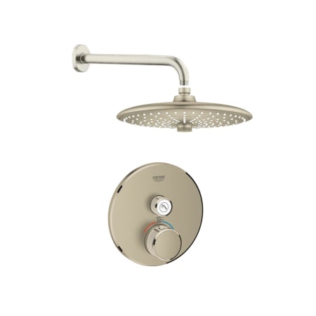 A large image of the Grohe GSS-Grohtherm-CIR-01 A Brushed Nickel