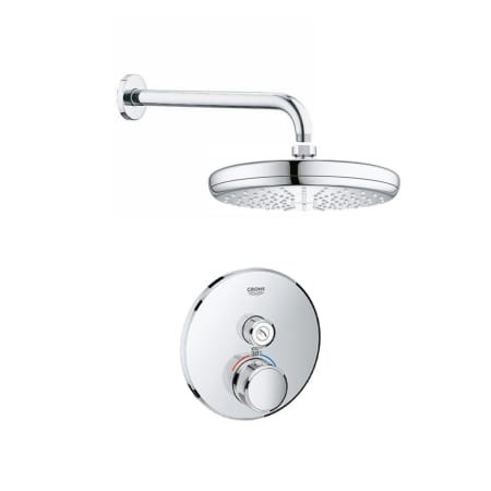 A large image of the Grohe GSS-Grohtherm-CIR-02 A Starlight Chrome