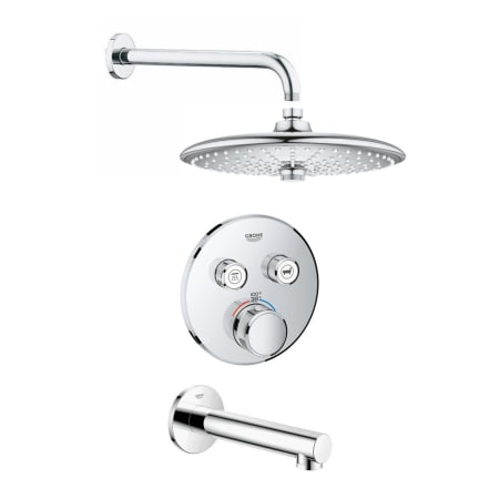 A large image of the Grohe GSS-Grohtherm-CIR-06 A Starlight Chrome