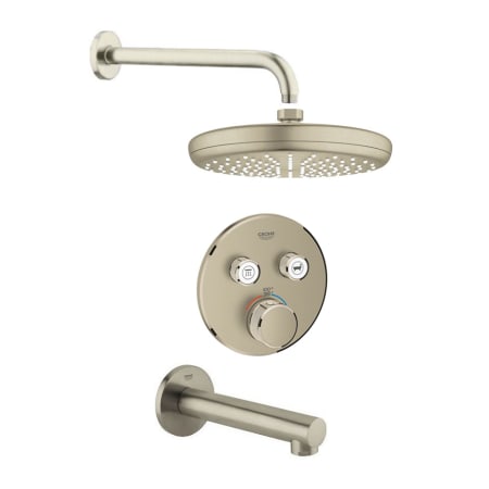 A large image of the Grohe GSS-Grohtherm-CIR-07 A Brushed Nickel