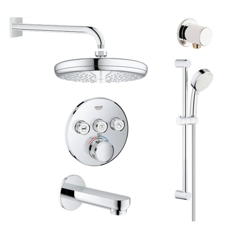 A large image of the Grohe GSS-Grohtherm-CIR-09 A Starlight Chrome