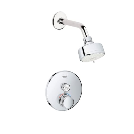 A large image of the Grohe GSS-Grohtherm-CIR-11 Starlight Chrome