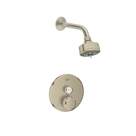 A large image of the Grohe GSS-Grohtherm-CIR-11 Brushed Nickel