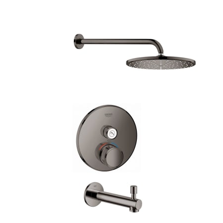 A large image of the Grohe GSS-Grohtherm-CIR-14 Hard Graphite