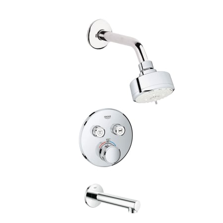 A large image of the Grohe GSS-Grohtherm-CIR-15 Starlight Chrome