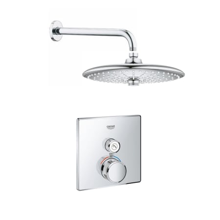A large image of the Grohe GSS-Grohtherm-SQ-01 A Starlight Chrome