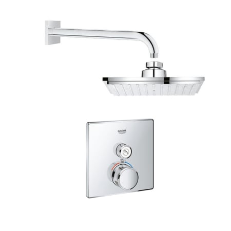 A large image of the Grohe GSS-Grohtherm-SQ-03 A Starlight Chrome