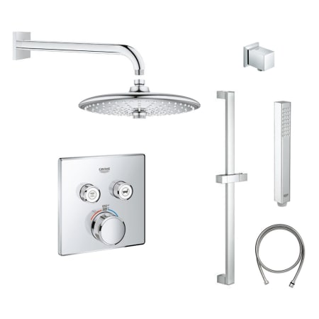 A large image of the Grohe GSS-Grohtherm-SQ-04 A Starlight Chrome