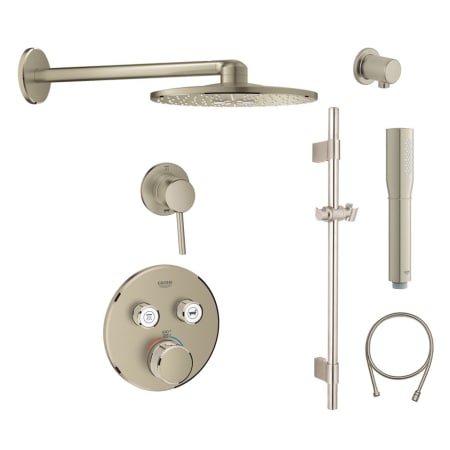 A large image of the Grohe GSS-smartactive-4 Brushed Nickel