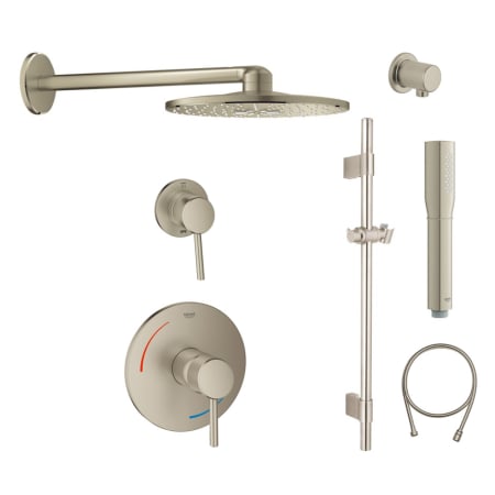 A large image of the Grohe GSS-smartactive-5 Brushed Nickel
