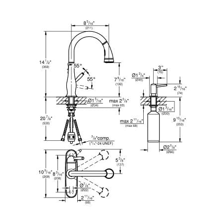 A large image of the Grohe 30 216 Alternate View
