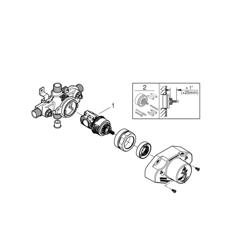 A large image of the Grohe 35 015 Alternate View