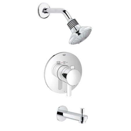 A large image of the Grohe GRFLX-T102 Starlight Chrome