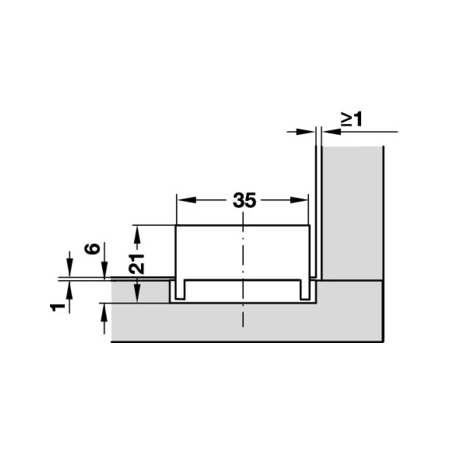 A large image of the Hafele 361.49.701 Alternate View