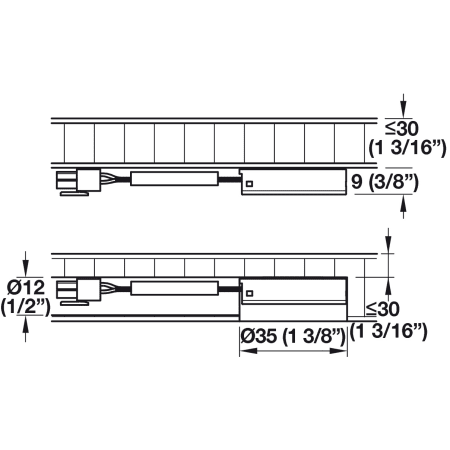 A large image of the Hafele 833.89.133 Alternate View